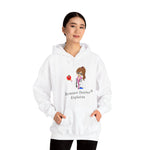 White Unisex Heavy Blend™ Hooded Sweatshirt | Science Doctor Explains - Food For Fuel