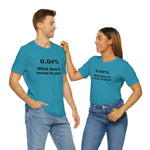 Unisex Jersey Short Sleeve Tee | 0.04 percent | Science Doctor Explains