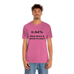 Unisex Jersey Short Sleeve Tee | 0.04 percent | Science Doctor Explains