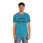 Unisex Jersey Short Sleeve Tee | 0.04 percent | Science Doctor Explains