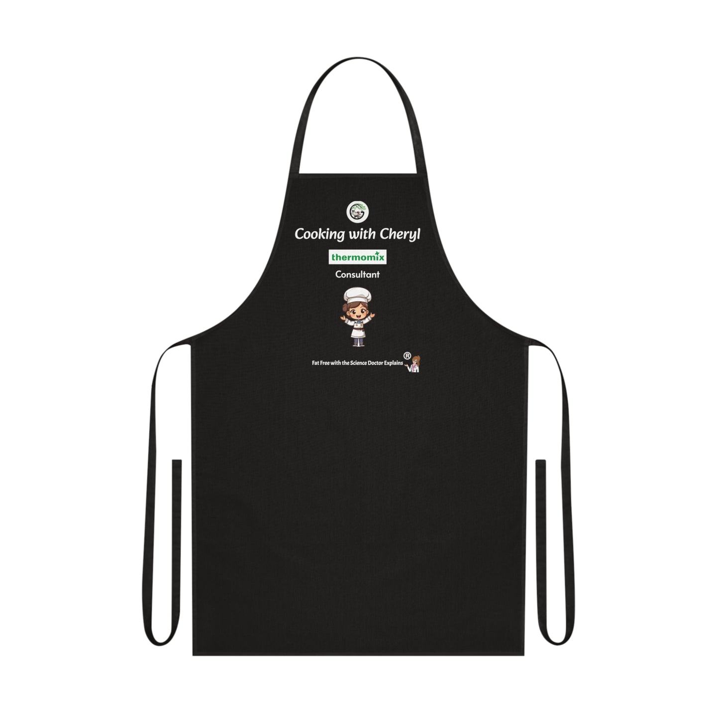 Cute Cartoon Chef Cotton Apron, Gift for Cooking Lovers, Kitchen Decor, Baking Apron, Fun Kitchen Accessory, Holiday Gift, Chef Outfit
