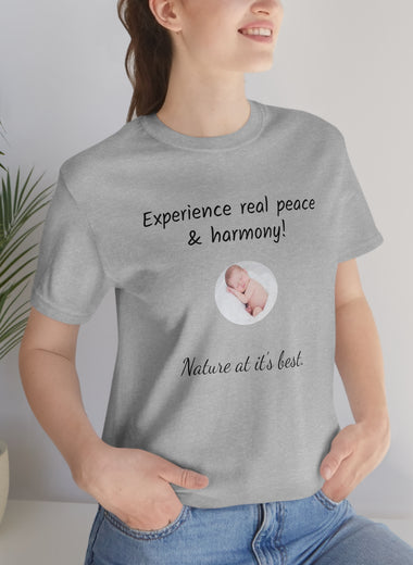 Unisex Jersey Short Sleeve Tee | Peaceful Baby | Science Doctor Explains